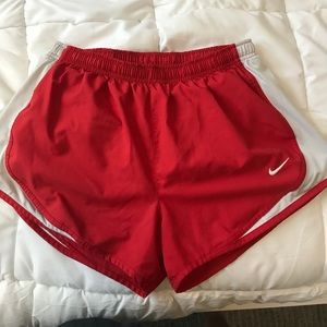 Nike red athletic shorts